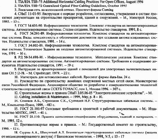 Распределение отдельных видов сетевого оборудования